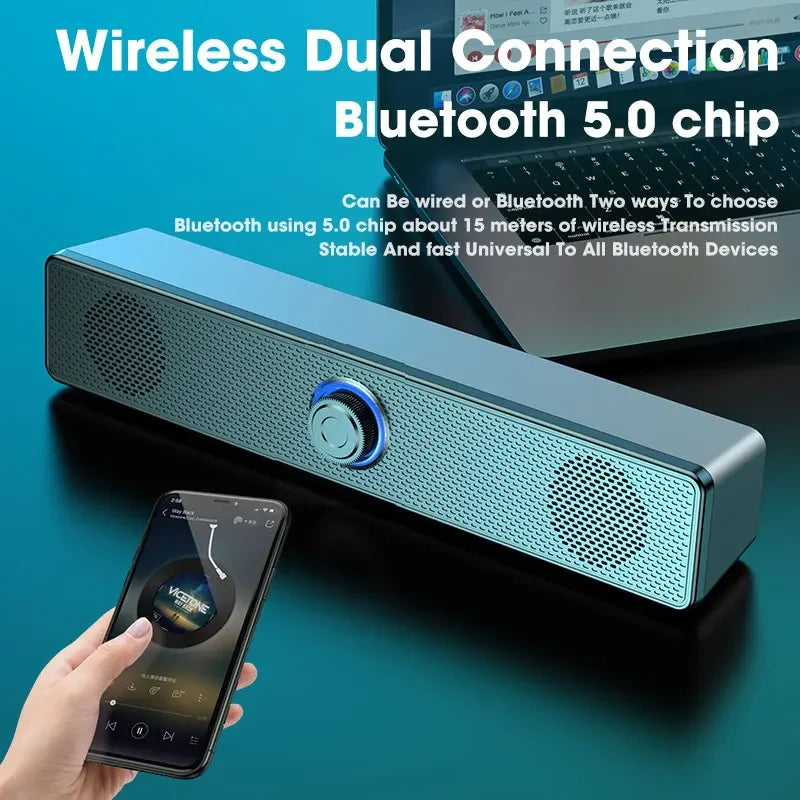 EchoWave – Barra de som Bluetooth de modo duplo